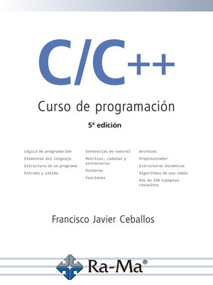 cover image of C/C++. Curso de programación (5ª Edición)